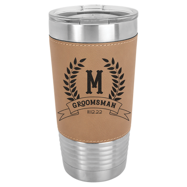Custom Engrave Best Man Tumbler - Ideal Groomsmen and Bachelor Party Gift